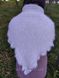 Женская теплая пуховая вязаная косынка ручной работы из козьего пуха белая 1499663333 фото 7