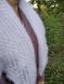 Женская теплая пуховая вязаная косынка ручной работы из козьего пуха белая 1499663333 фото 4