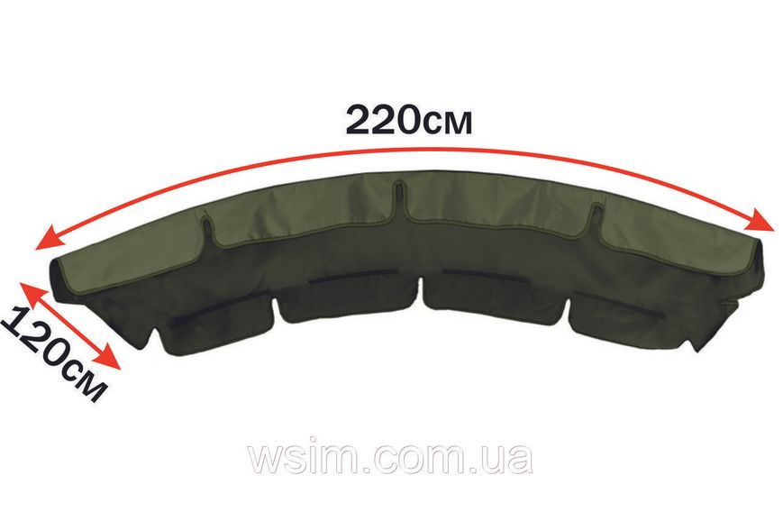 Крыша тент из непромокаемой ткани на садовые качели 220х120 1251943995 фото