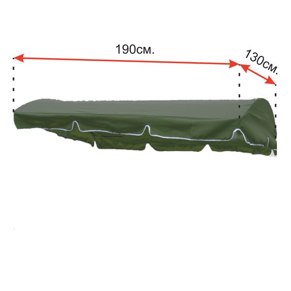 Крыша тент из непромокаемой ткани на садовые качели 190х130 1251948255 фото